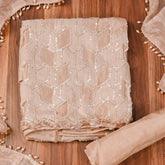 Shimmer Off-white Unstitched Suit